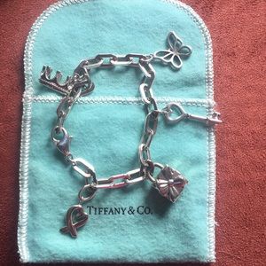 Tiffany & Co Oval Link Charm Bracelet